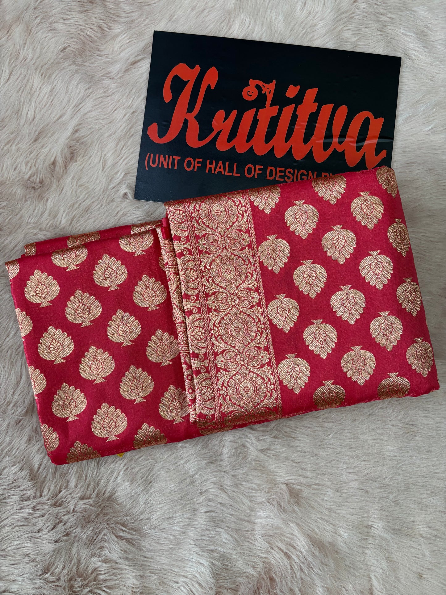 BANARASI SILVER BIG BOOTIES WORK IN RED GEORGETTE VERY BEAUTIFUL SAREE