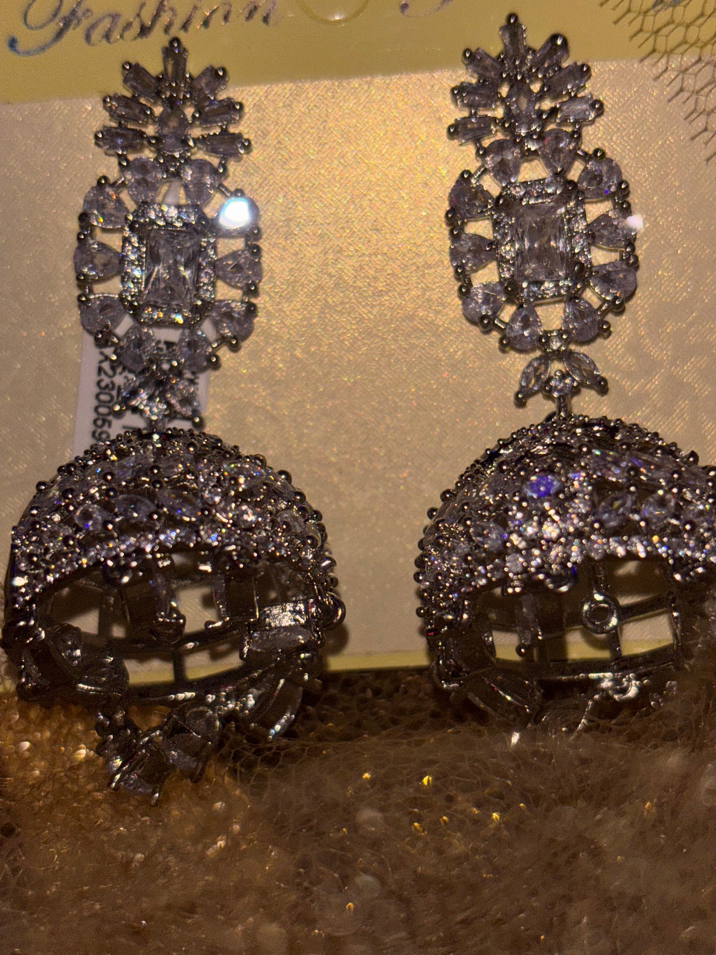 silver earrings