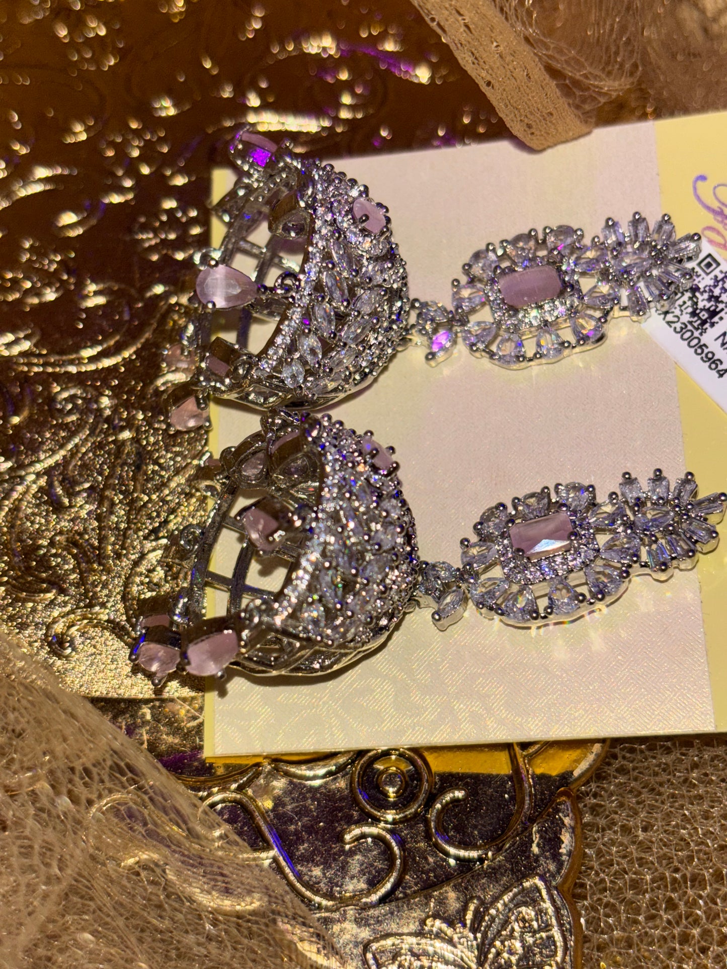 silver earrings