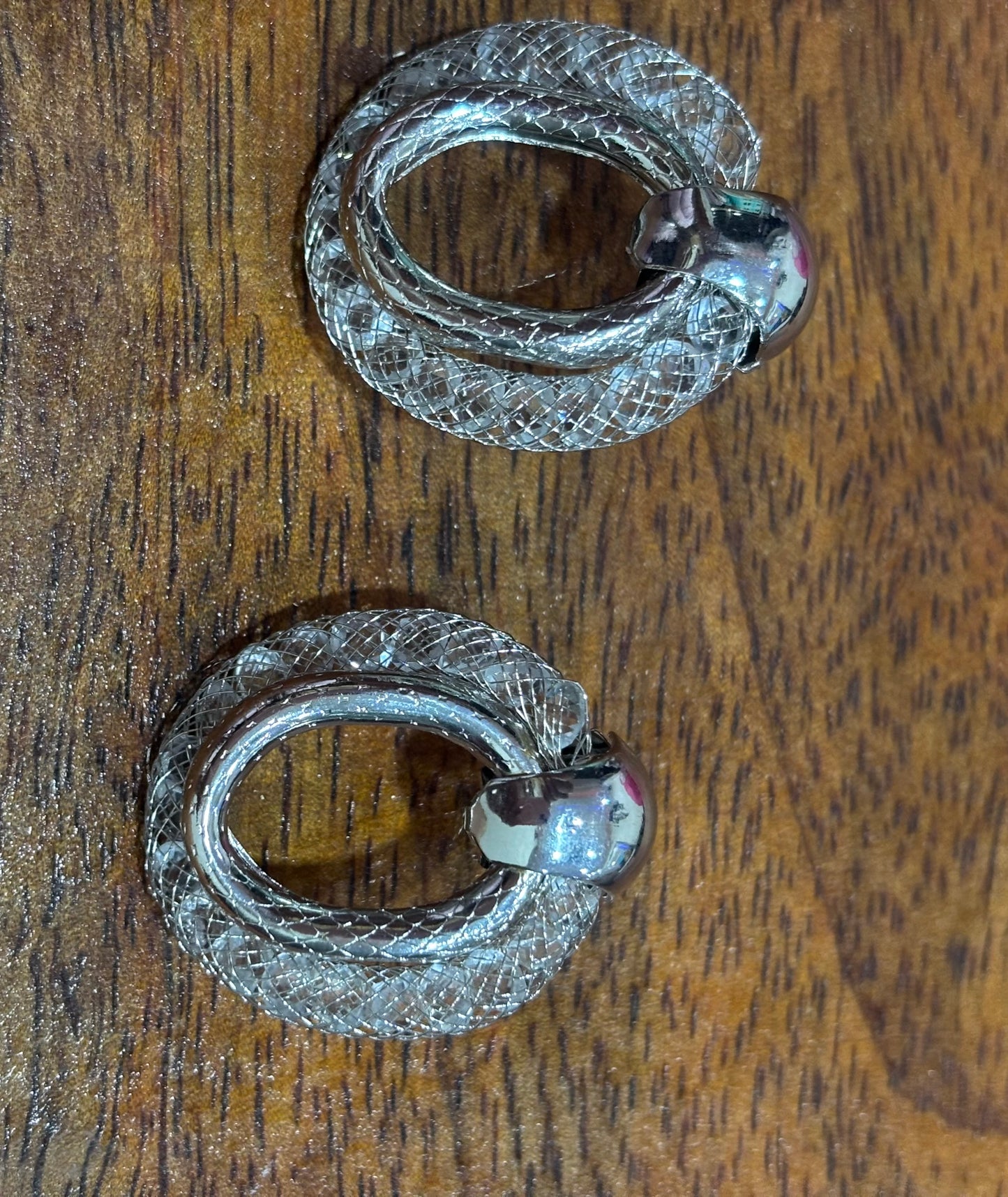 OXIDIZED SILVER EAR RING .