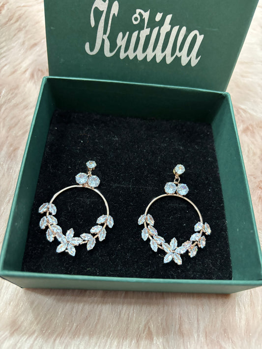 STUNNING FLORAL BAALI GOLDEN EARRING