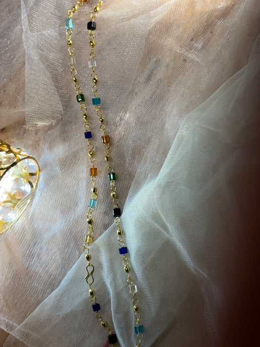 MULTICOLOUR BEADS CHAIN