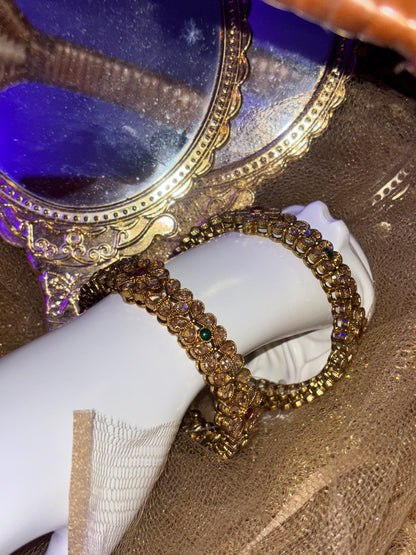 Golden design kada in traditional pattern
