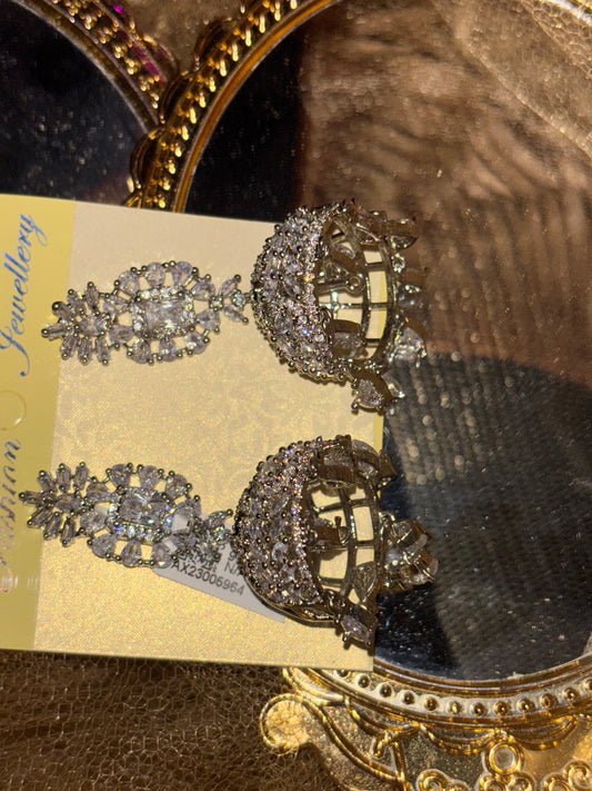 silver earrings