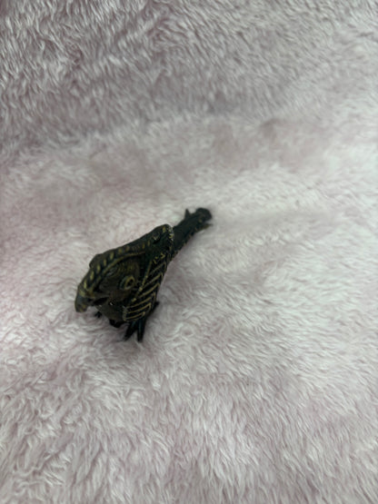 Z . ANTIQUE FORM FIGURE OF A PARROT AND BIRD PAIR