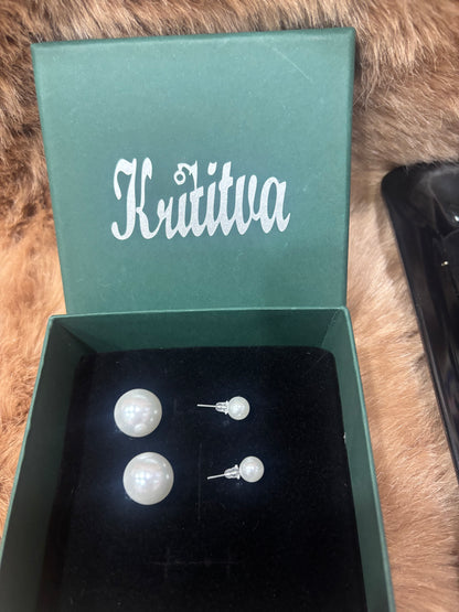 DUAL WAY USE VERY BEAUTIFUL PEARL EARRING